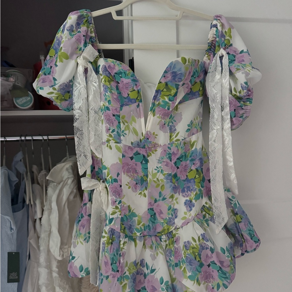 Floral Puff Sleeve dress